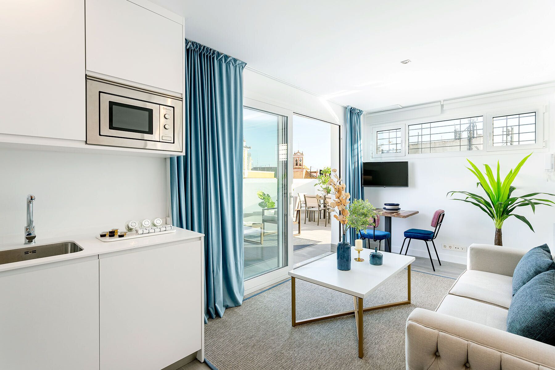 Apartment (2 Bedrooms) | Living area | 32-inch TV with cable channels