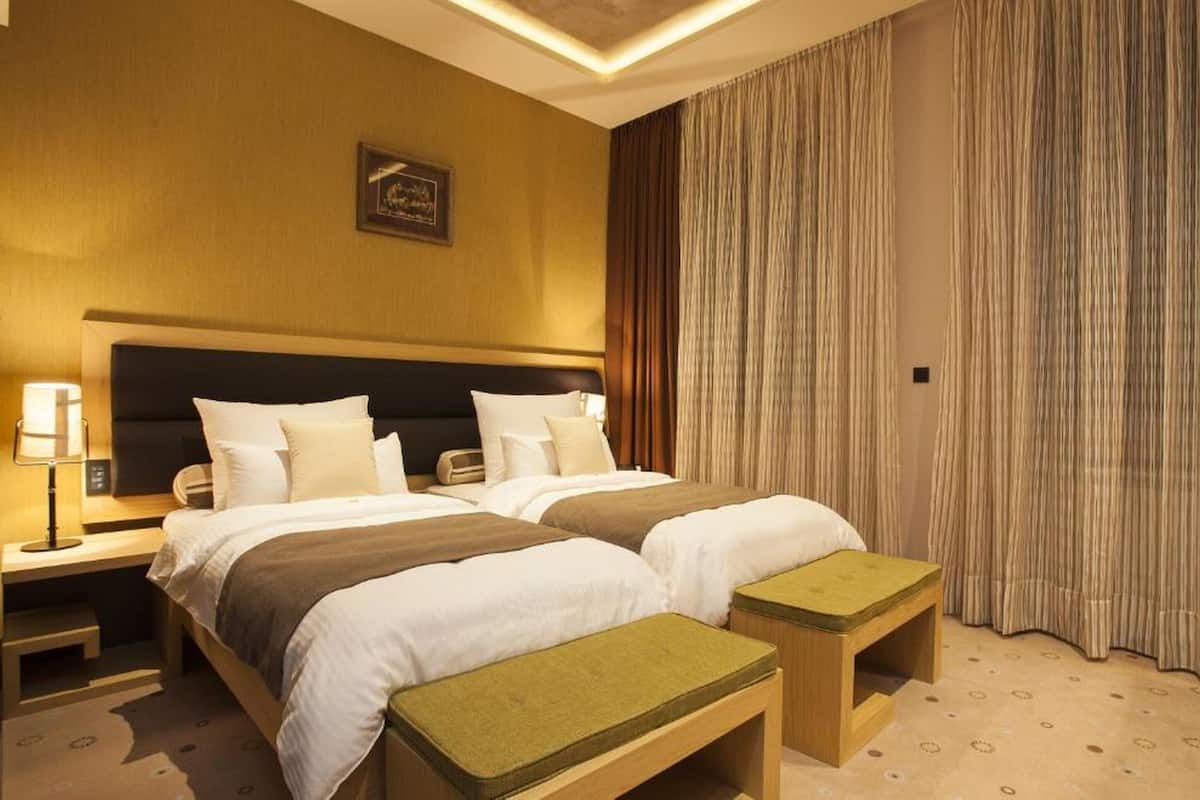 Apartamento standard, 2 quartos | 1 quarto, roupas de cama de algodão egípcio, roupas de cama premium