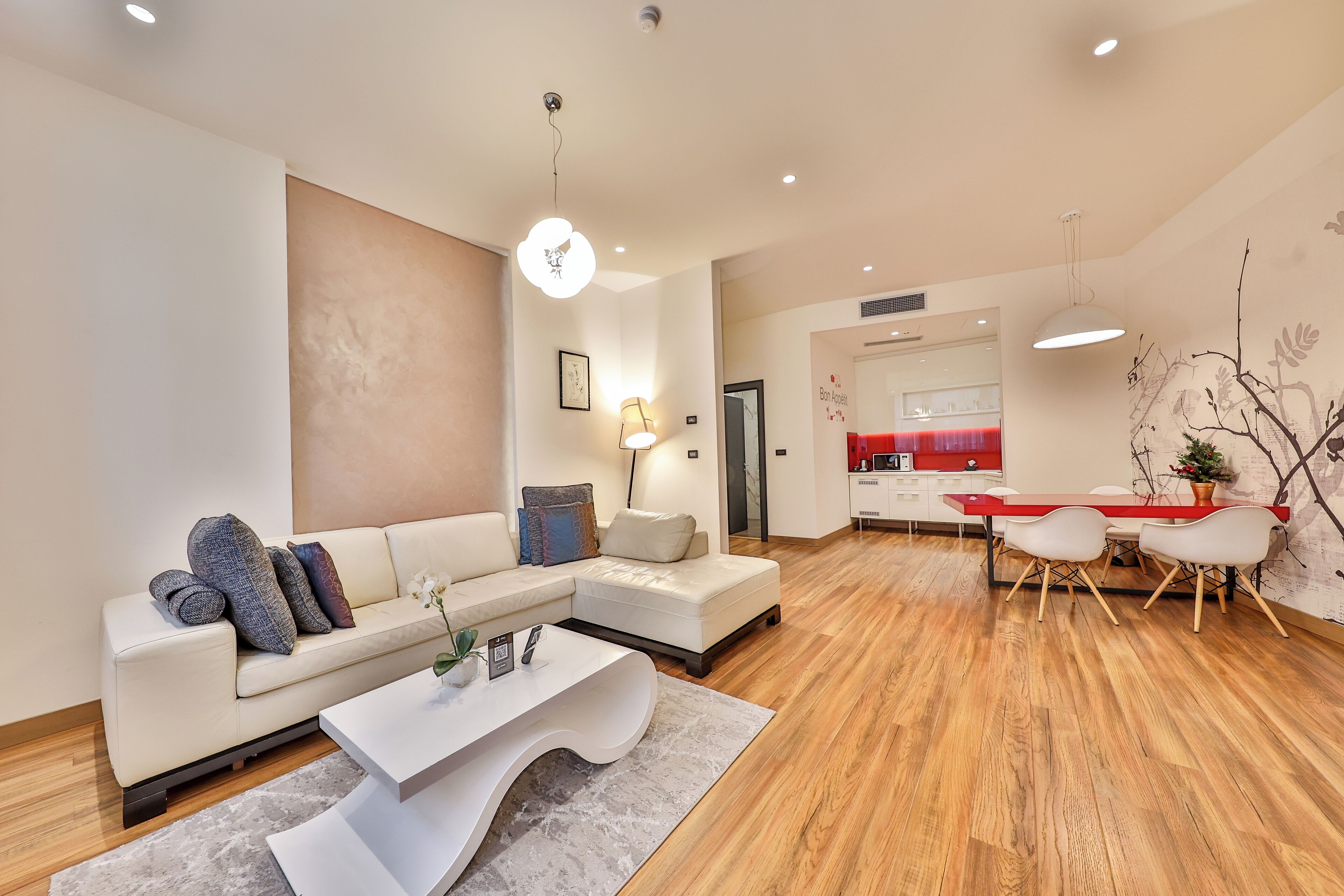 Royal Apartment, 1 Bedroom, Hot Tub | Living area | 42-inch LCD TV with cable channels, TV