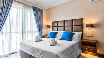 Villa, 2 Bedrooms, Private Pool | 2 bedrooms, bed sheets