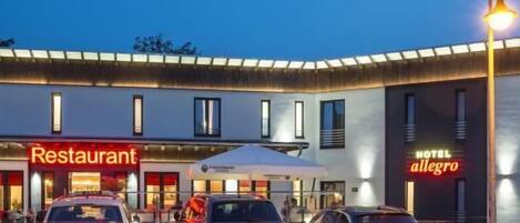 Front of property – evening/night