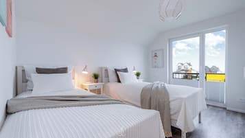 2 makuuhuonetta, vauvan matkasänky, ilmainen Wi-Fi