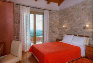 Villa, 2 Bedrooms, Sea View, Poolside | View from room - Enastron Villas (Trifylia)