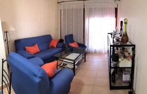 TV, DVD player, table tennis, books