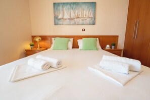 Apartment, 3 Bedrooms, Terrace, Sea View | Iron/ironing board, free WiFi, bed sheets - Pool Apartments Tolo (Novalja)