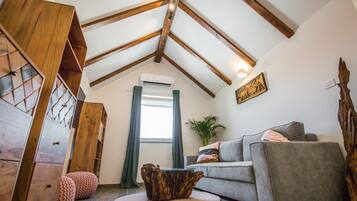 Design Loft | Living area | 70-cm LCD TV with satellite channels, TV