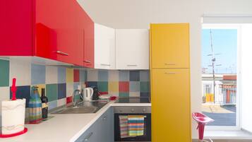 Appartamento, 2 camere da letto | Cucina privata | Frigorifero con congelatore, piano cottura, macchina per caffè espresso