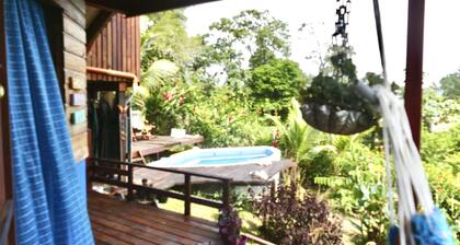 On the hill ocean view jungle cabana, pool & bikes