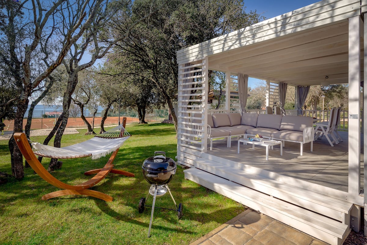 Superior Relax Mobile Home | Blick auf den Garten