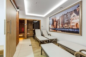 Un sauna, baño turco