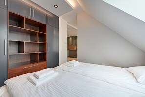 Deluxe-huoneisto | 1 makuuhuone, memory foam -patjalliset sängyt