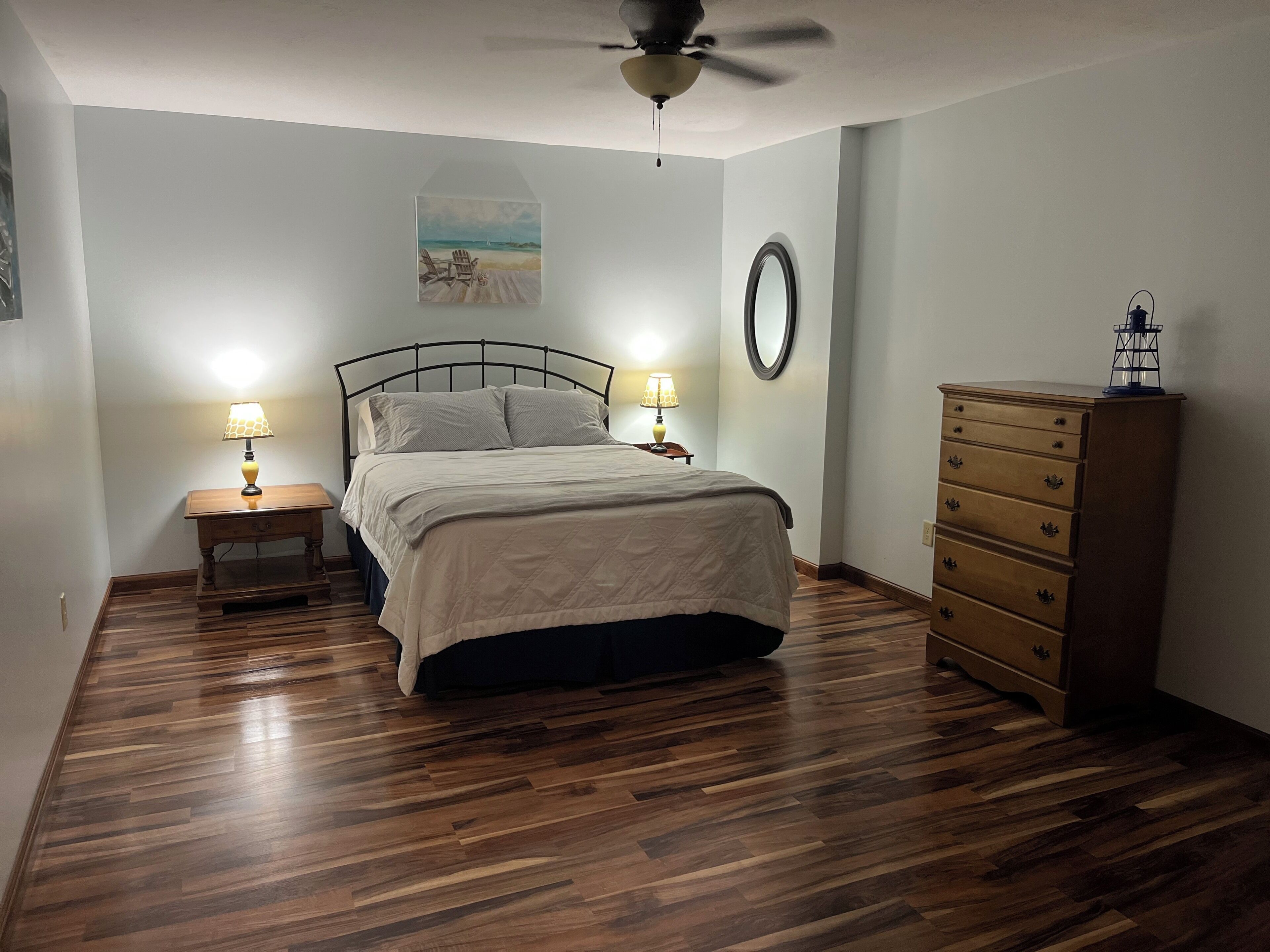 2 bedrooms, iron/ironing board, travel crib, free WiFi