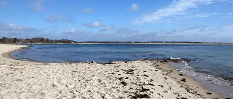 Private beach, beach towels