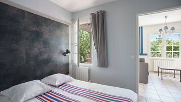 1 bedroom, iron/ironing board, travel crib, free WiFi