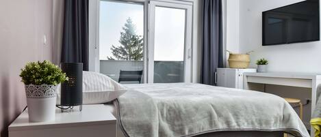 Habitación Deluxe doble | Ropa de cama de alta calidad, minibar, sistema de insonorización