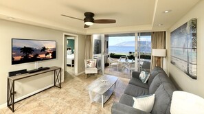 TV - Chic and Remodeled Royal Mauian Beachfront  | Ground Floor Oceanfront Living (Kihei)