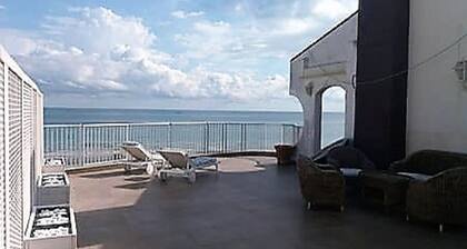 A terrace on the sea