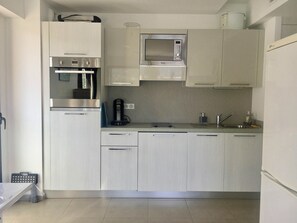 Fridge, microwave, dishwasher, coffee/tea maker - T3 standing on the beach with sea view (Propriano)