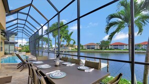 House, Multiple Beds (Stunning home with pool, spa and huge) | Balcony view - Stunning Home With Pool, spa and Huge Waterview (Marco Island)