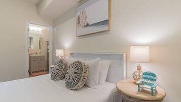 2 bedrooms, desk, iron/ironing board, travel crib