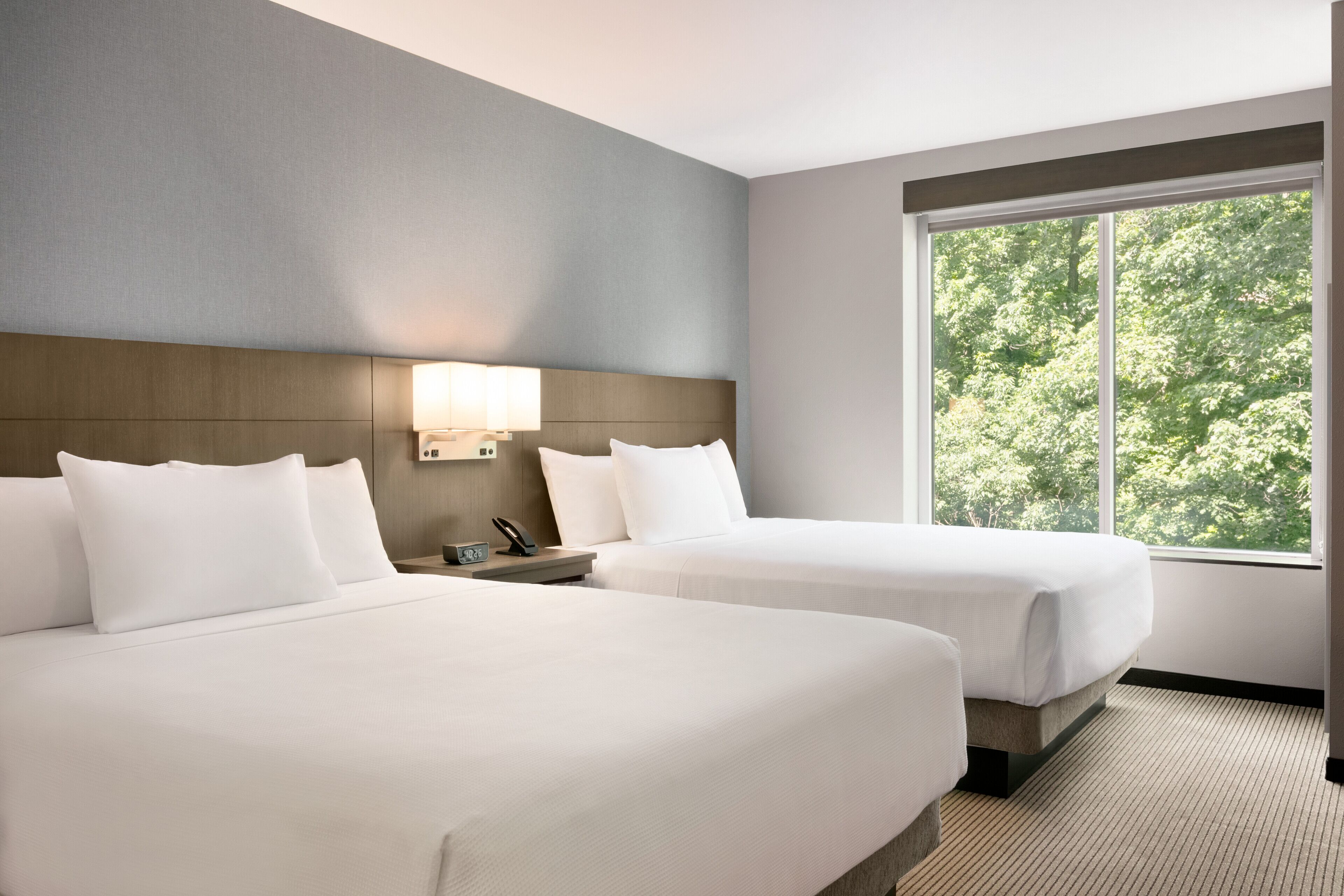 desk, blackout curtains, soundproofing, iron/ironing board