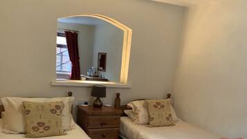 Laptop workspace, blackout curtains, free cots/infant beds, bed sheets
