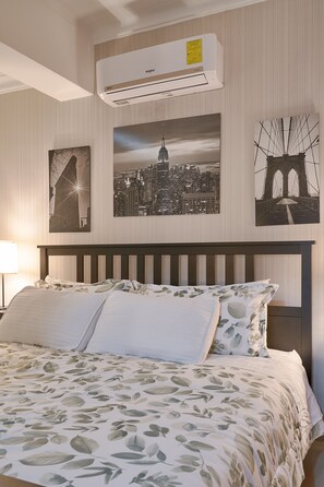 1 habitación, tabla de planchar con plancha, wifi y ropa de cama 