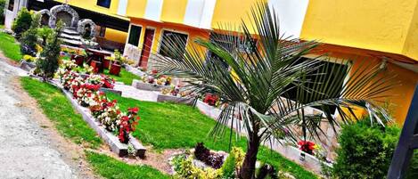 Majoituspaikan julkisivu