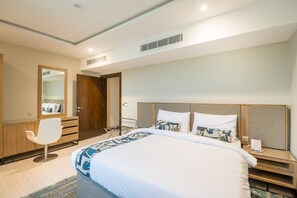 Apartamento Deluxe | 1 dormitorio, caja fuerte, decoración individual