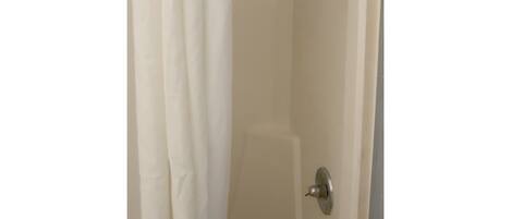 Room, 2 Double Beds, Non Smoking | Bathroom shower