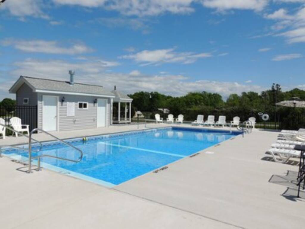 Una piscina riscaldata