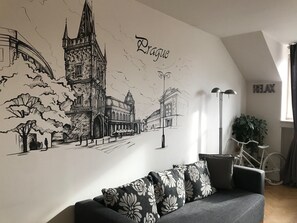 Interior - Designed place, Central location, fully equipped, Wi-Fi, 24/7 reception (Prague 1 - City Center)