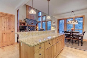 Cabin, Multiple Beds, Hot Tub | Private kitchen | Fridge, microwave, oven, stovetop