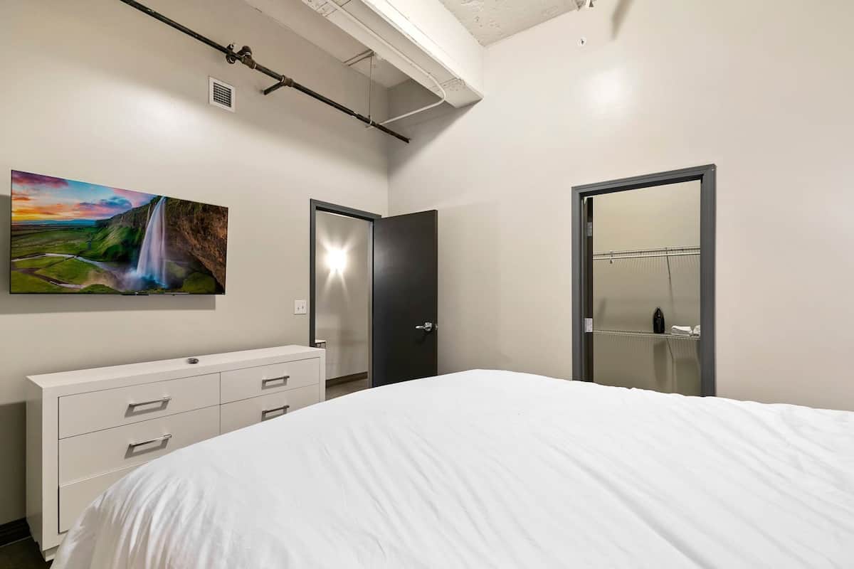 Premium bedding, down duvets, pillow-top beds, individually decorated