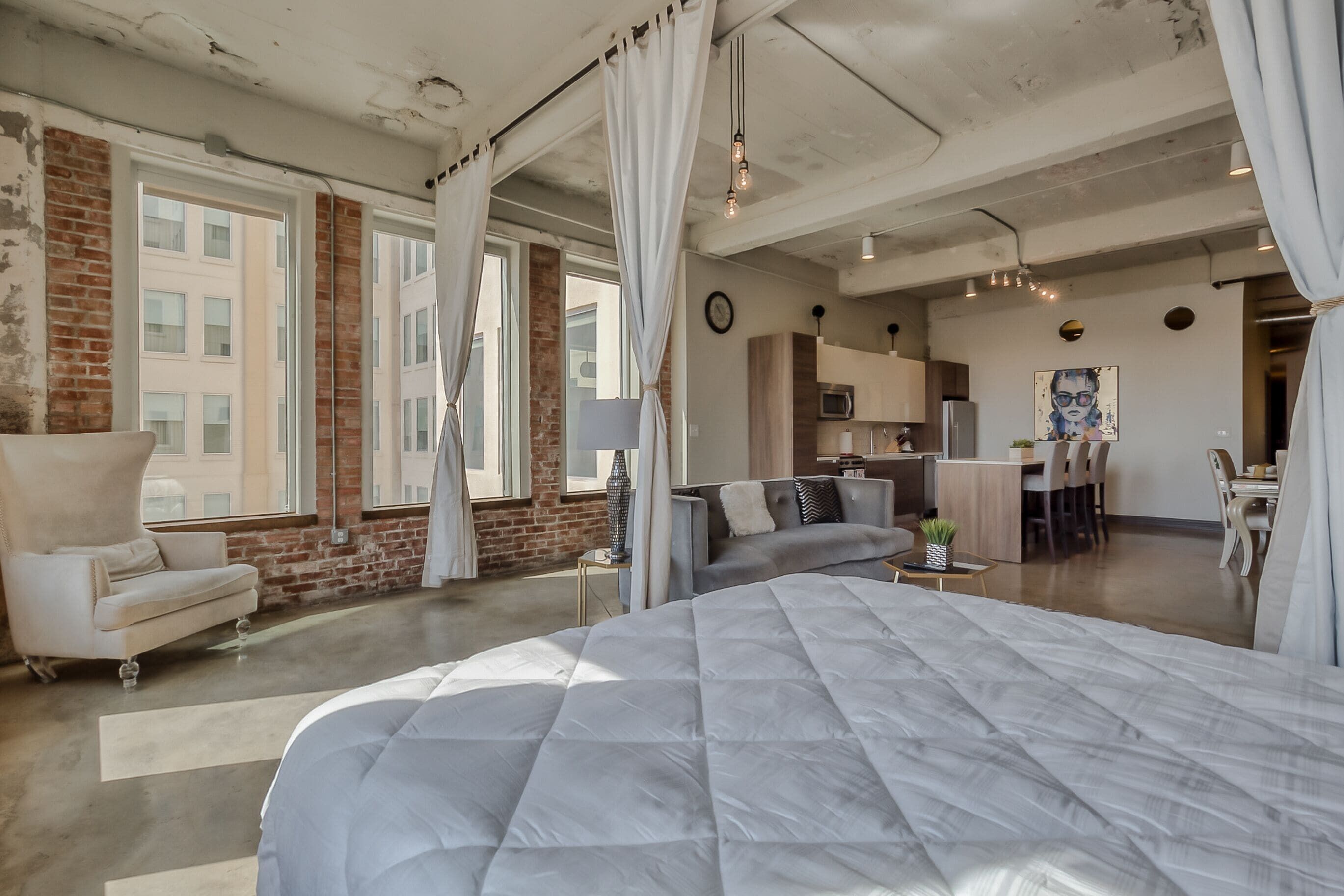 Premium bedding, down duvets, pillow-top beds, individually decorated