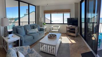 Smart TV, DVD player, books