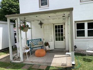 Terrace/patio - Historic home - walk to village center. Original features with modern updates. (Greendale)