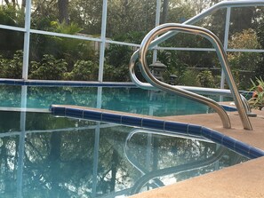 Outdoor pool, a heated pool - Private Florida Pool Home (Palm Bay)