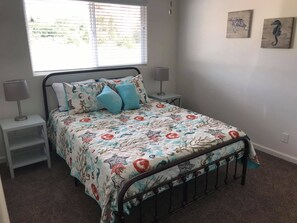 3 bedrooms, in-room safe, iron/ironing board, travel crib