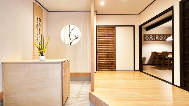 Interior entrance - Rakushu-En (Kyoto)