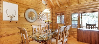 Popular 2BR Log Home on the Creek with a Hot Tub!