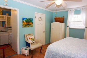 1 bedroom, iron/ironing board, bed sheets