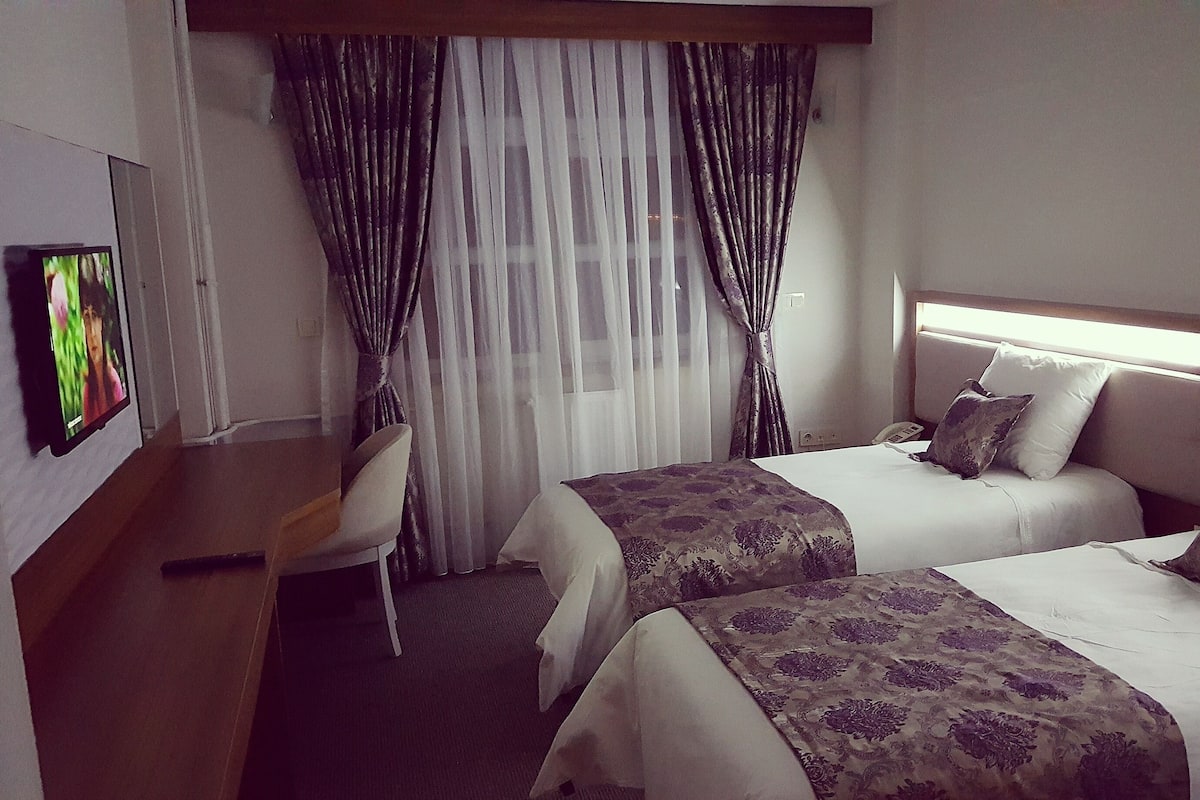 Standaard Twin kamer | 1 slaapkamer, een minibar, een bureau, geluiddichte muren