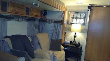 TV, fireplace, DVD player, video library