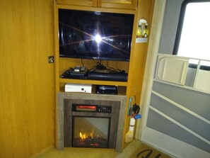 Interior - this is a very spacious RV that sits under 2 large trees (Iron Station)