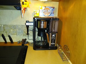Coffee and/or coffee maker - this is a very spacious RV that sits under 2 large trees (Iron Station)