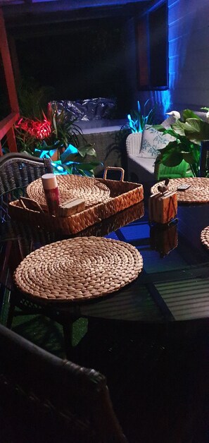 Exclusive Cottage, 3 Bedrooms, Private Bathroom, Garden View | Terrace/patio - Hide A Way at Argentè (Maleny)