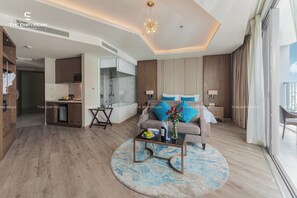 Executive-Zimmer, Meerblick (King) | Wohnbereich