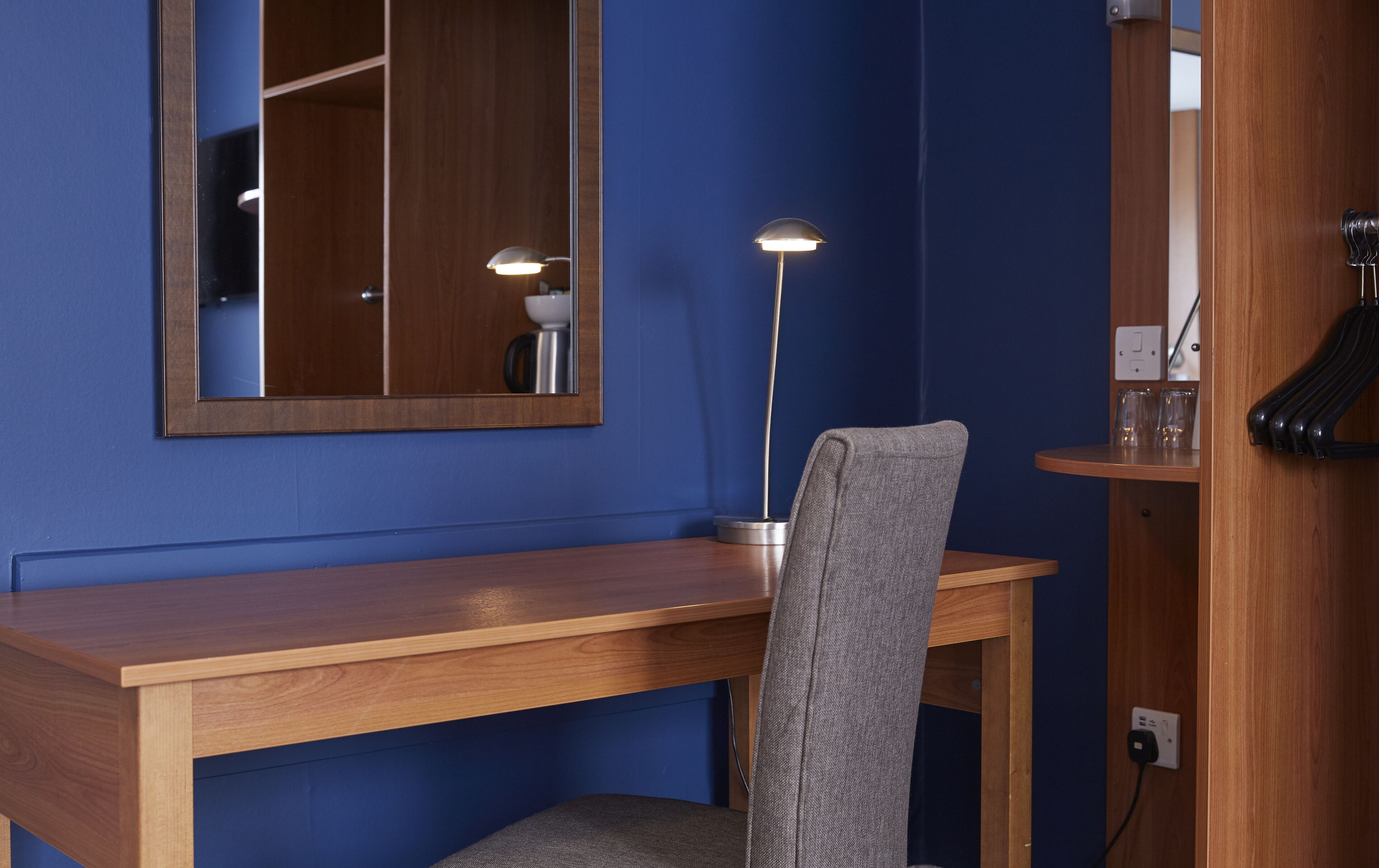 combined shower/bathtub, hair dryer, towels, soap