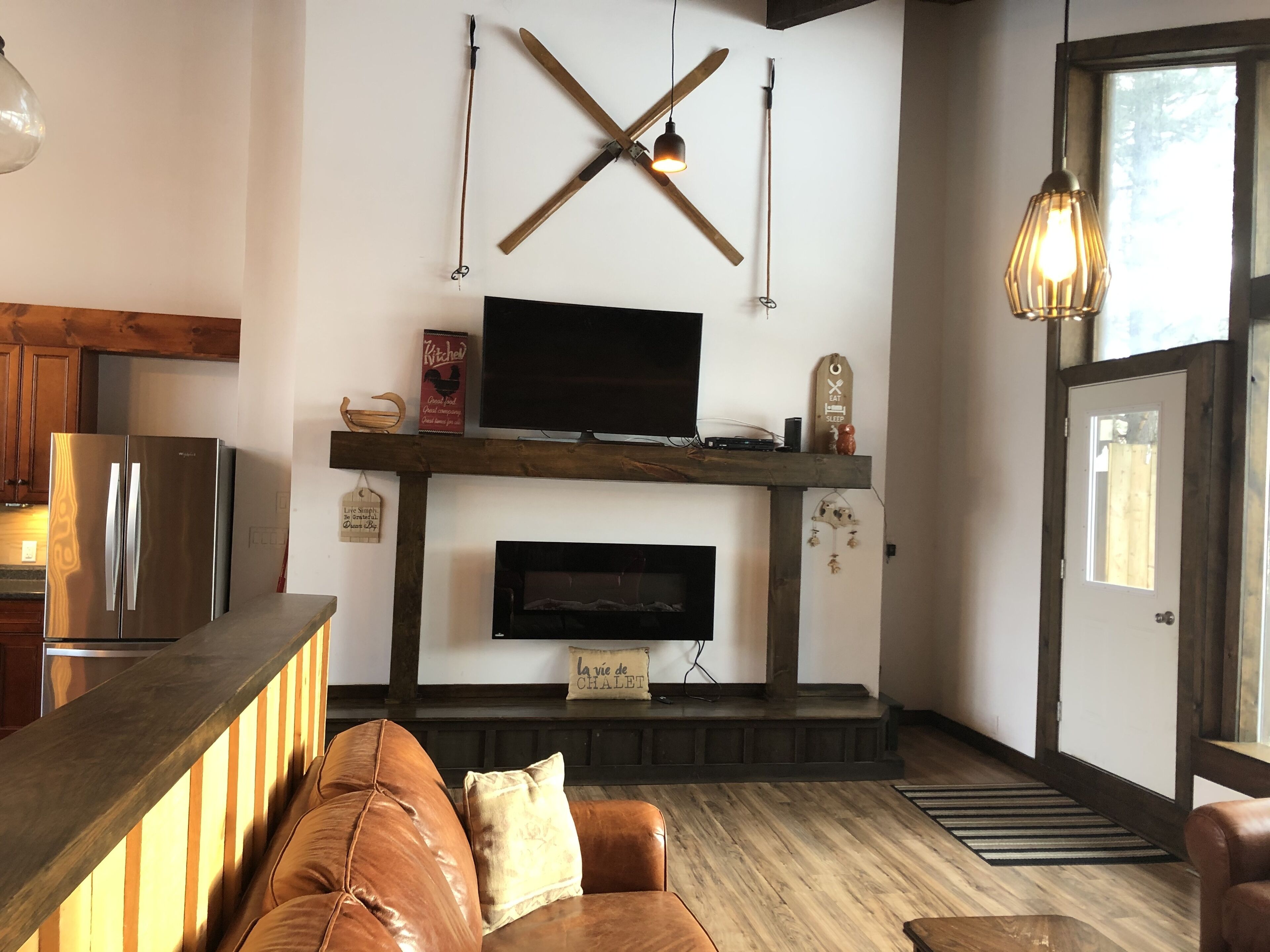 TV connectée, cheminée